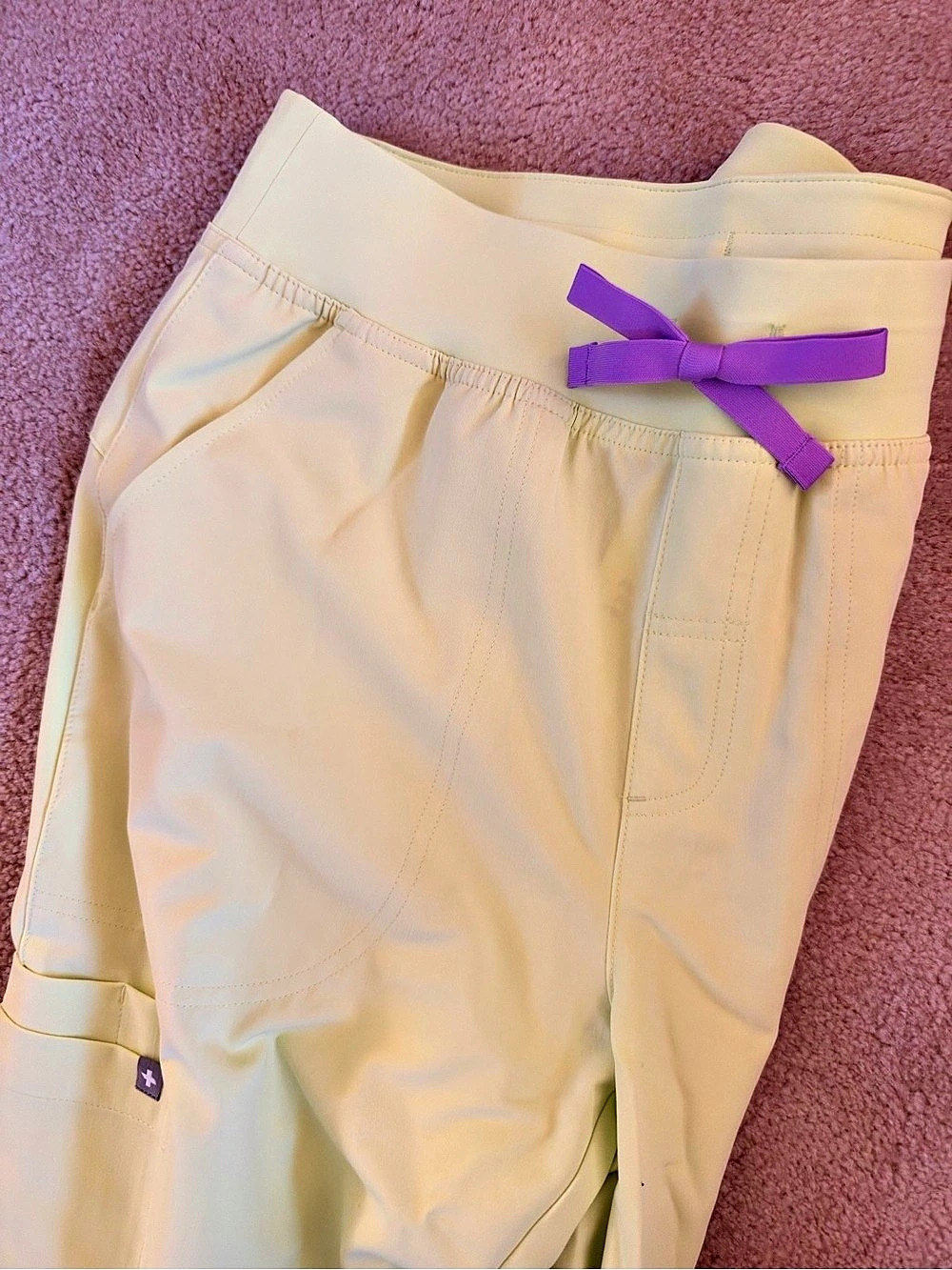 FIGS Isabel Wide Leg Scrub Pants in Sea Mist Medium NWT - Picture 5 of 7